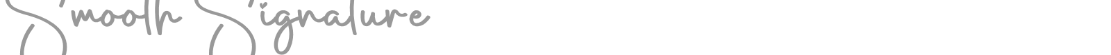 Smooth Signature font preview